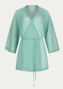PARAMIDONNA BEACH COVER UP AURORA MINT> Dresses & Shirts | Beachwear