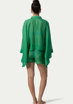 PARAMIDONNA BEACH KIMONO MARINA EMERALD> Dresses & Shirts | Beachwear
