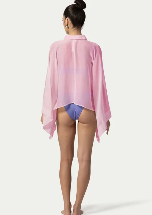 PARAMIDONNA BEACH KIMONO MARINA PINK> Dresses & Shirts | Beachwear