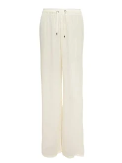 PARAMIDONNA Beach pants in ecru color AURORA> Trousers And Skirts | Beachwear