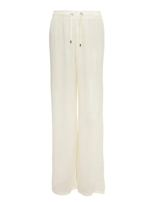 PARAMIDONNA Beach pants in ecru color AURORA> Trousers And Skirts | Beachwear