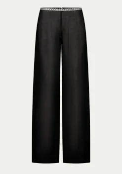 PARAMIDONNA BEACH PANTS TESSA BLACK> Trousers And Skirts | Beachwear