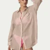 PARAMIDONNA BEACH SHIRT JADE BEIGE> Dresses & Shirts | Beachwear