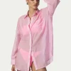 PARAMIDONNA BEACH SHIRT JADE PINK> Dresses & Shirts | Beachwear