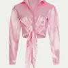 PARAMIDONNA Beach shirt PEARL BABY PINK> Dresses & Shirts | Beachwear