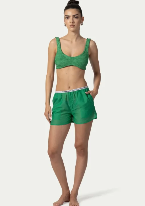 PARAMIDONNA BEACH SHORTS TESSA EMERALD> Trousers And Skirts | Beachwear