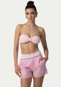 PARAMIDONNA BEACH SHORTS TESSA PINK> Trousers And Skirts | Beachwear
