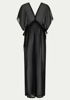 PARAMIDONNA Beach tunic FIANA BLACK> Dresses & Shirts | Beachwear