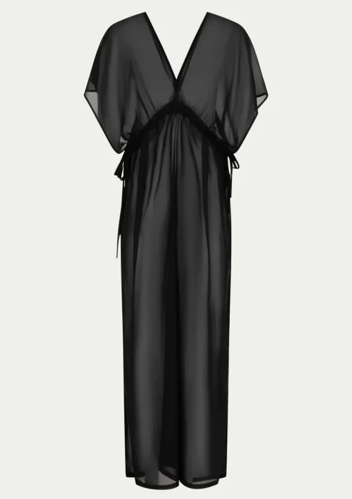 PARAMIDONNA Beach tunic FIANA BLACK> Dresses & Shirts | Beachwear