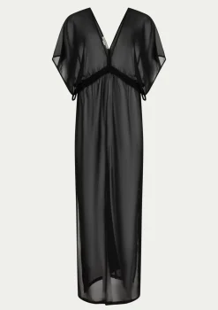 PARAMIDONNA Beach tunic FIANA BLACK> Dresses & Shirts | Beachwear