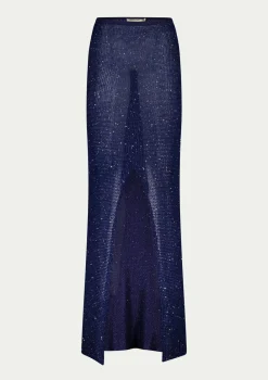 PARAMIDONNA BRUNA SKIRT NAVY BLUE> Trousers And Skirts | Crochet