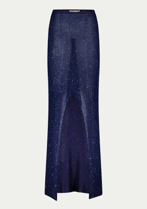 PARAMIDONNA BRUNA SKIRT NAVY BLUE> Trousers And Skirts | Crochet