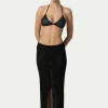 PARAMIDONNA CROCHET BRUNA SKIRT BLACK> Trousers And Skirts | Crochet
