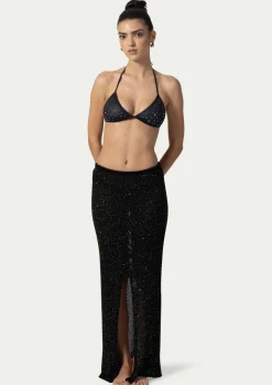 PARAMIDONNA CROCHET BRUNA SKIRT BLACK> Trousers And Skirts | Crochet