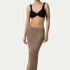 PARAMIDONNA CROCHET BRUNA SKIRT CAPPUCHINO> Trousers And Skirts | Crochet