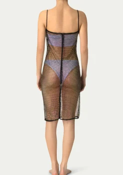 PARAMIDONNA CRYSTAL DRESS EVA BLACK> Dresses & Shirts