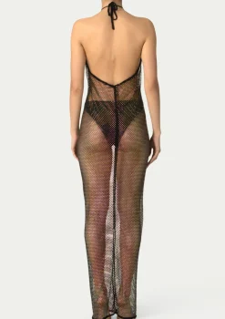 PARAMIDONNA CRYSTAL DRESS SALOME BLACK> Dresses & Shirts