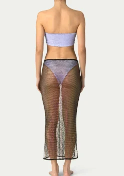 PARAMIDONNA Crystal Skirt Grace Black> Trousers And Skirts
