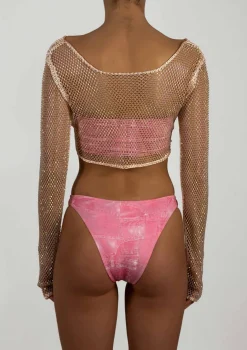 PARAMIDONNA Crystal Top Demi Pink> Dresses & Shirts