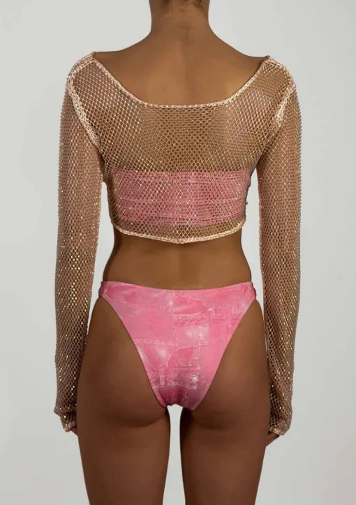PARAMIDONNA Crystal Top Demi Pink> Dresses & Shirts