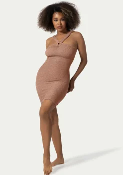 PARAMIDONNA DACOTA DRESS ROSE BEIGE> Dresses & Shirts | Beachwear
