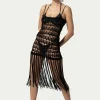 PARAMIDONNA DAHLIA DRESS BLACK> Dresses & Shirts | Crochet