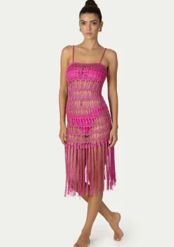 PARAMIDONNA DAHLIA DRESS FUCHSIA> Dresses & Shirts | Crochet