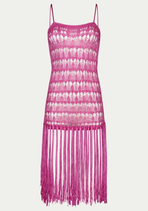 PARAMIDONNA DAHLIA DRESS FUCHSIA> Dresses & Shirts | Crochet