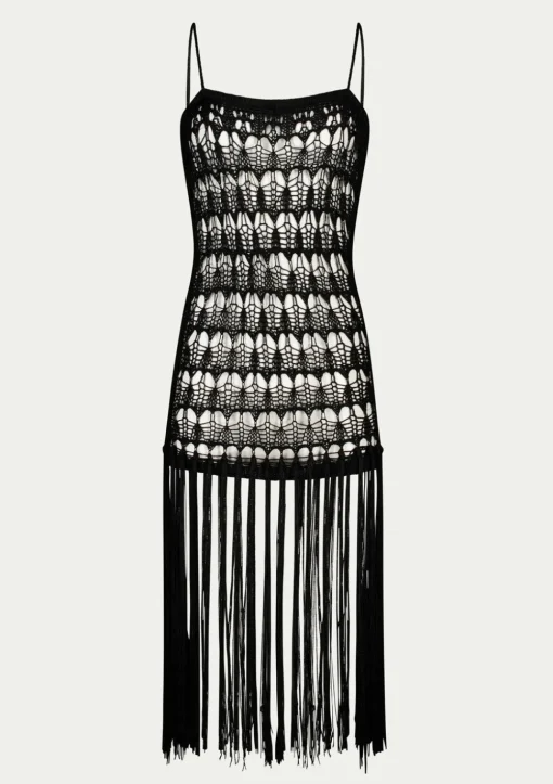 PARAMIDONNA DAHLIA DRESS NAVY BLUE> Dresses & Shirts | Crochet