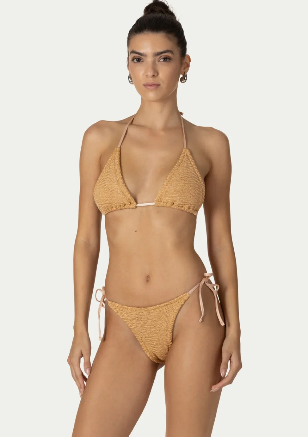 PARAMIDONNA EMA PEACH LUREX> One Size | Two Piece