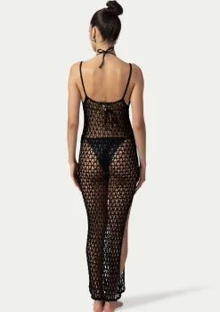 PARAMIDONNA GIGI DRESS BLACK> Dresses & Shirts | Crochet