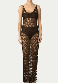 PARAMIDONNA GIGI DRESS CHOCO> Dresses & Shirts | Crochet