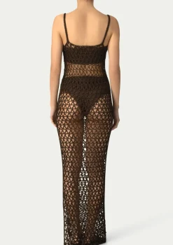 PARAMIDONNA GIGI DRESS CHOCO> Dresses & Shirts | Crochet