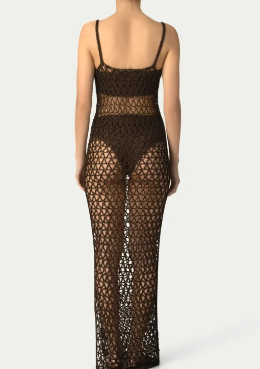 PARAMIDONNA GIGI DRESS CHOCO> Dresses & Shirts | Crochet