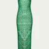 PARAMIDONNA GIGI DRESS EMERALD> Dresses & Shirts | Crochet