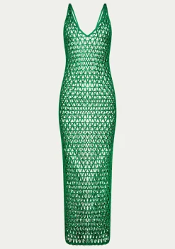 PARAMIDONNA GIGI DRESS EMERALD> Dresses & Shirts | Crochet