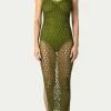 PARAMIDONNA GIGI DRESS OLIVE> Dresses & Shirts | Crochet