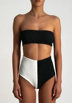 PARAMIDONNA GRETA BUBBLE BLACK & FOAM> Two Piece | Swimwear