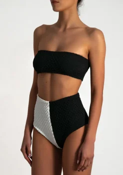 PARAMIDONNA GRETA BUBBLE BLACK & FOAM> Two Piece | Swimwear