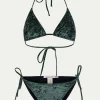 PARAMIDONNA KELLY VELVET EMERALD GREEN> Two Piece | Swimwear