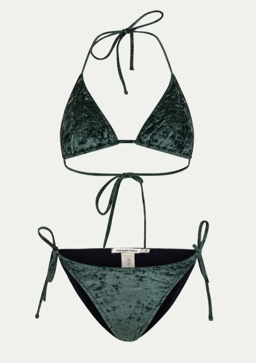 PARAMIDONNA KELLY VELVET EMERALD GREEN> Two Piece | Swimwear