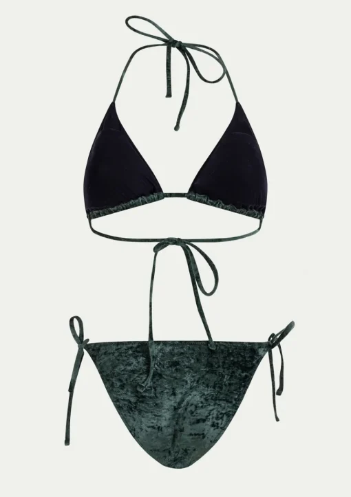 PARAMIDONNA KELLY VELVET EMERALD GREEN> Two Piece | Swimwear