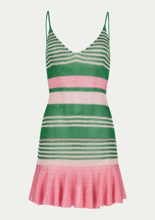 PARAMIDONNA LEA DRESS EMERALD & GUM> Dresses & Shirts | Crochet