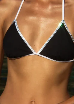 PARAMIDONNA LIVIA BLACK WITH WHITE> Two Piece | Swimwear