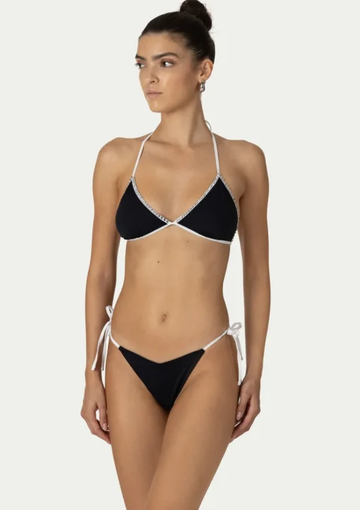 PARAMIDONNA LIVIA BLACK WITH WHITE> Two Piece | Swimwear