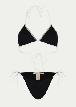 PARAMIDONNA LIVIA BLACK WITH WHITE> Two Piece | Swimwear