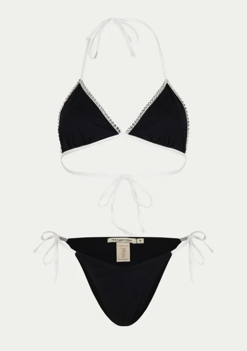 PARAMIDONNA LIVIA BLACK WITH WHITE> Two Piece | Swimwear