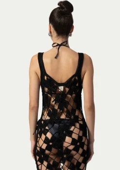 PARAMIDONNA MICHELLE DRESS BLACK> Dresses & Shirts | Crochet