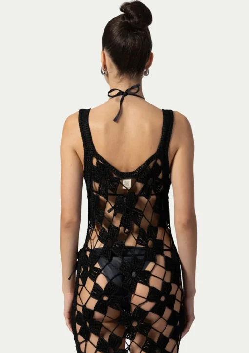 PARAMIDONNA MICHELLE DRESS BLACK> Dresses & Shirts | Crochet
