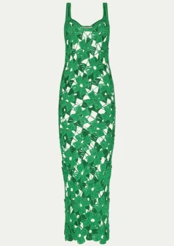 PARAMIDONNA MICHELLE DRESS EMERALD GREEN> Dresses & Shirts | Crochet